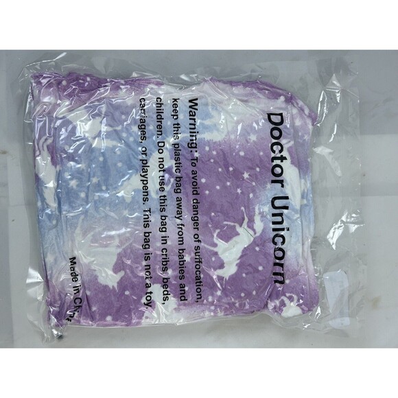Doctor Unicorn Soft Unicorn Purple No Hooded Bathrobe Sleepwear 4T-5T - Picture 1 of 5